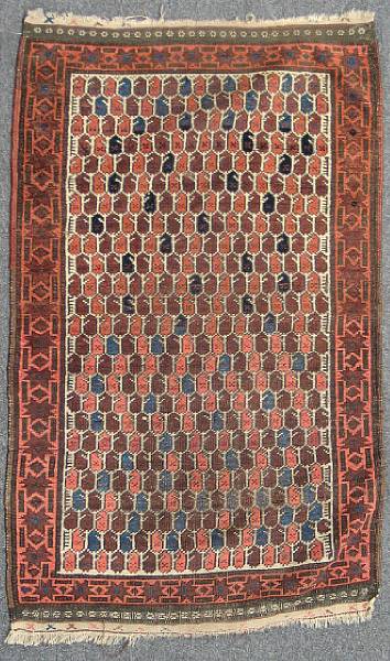 Appraisal: A Belouch rug size approximately ft in x ft in