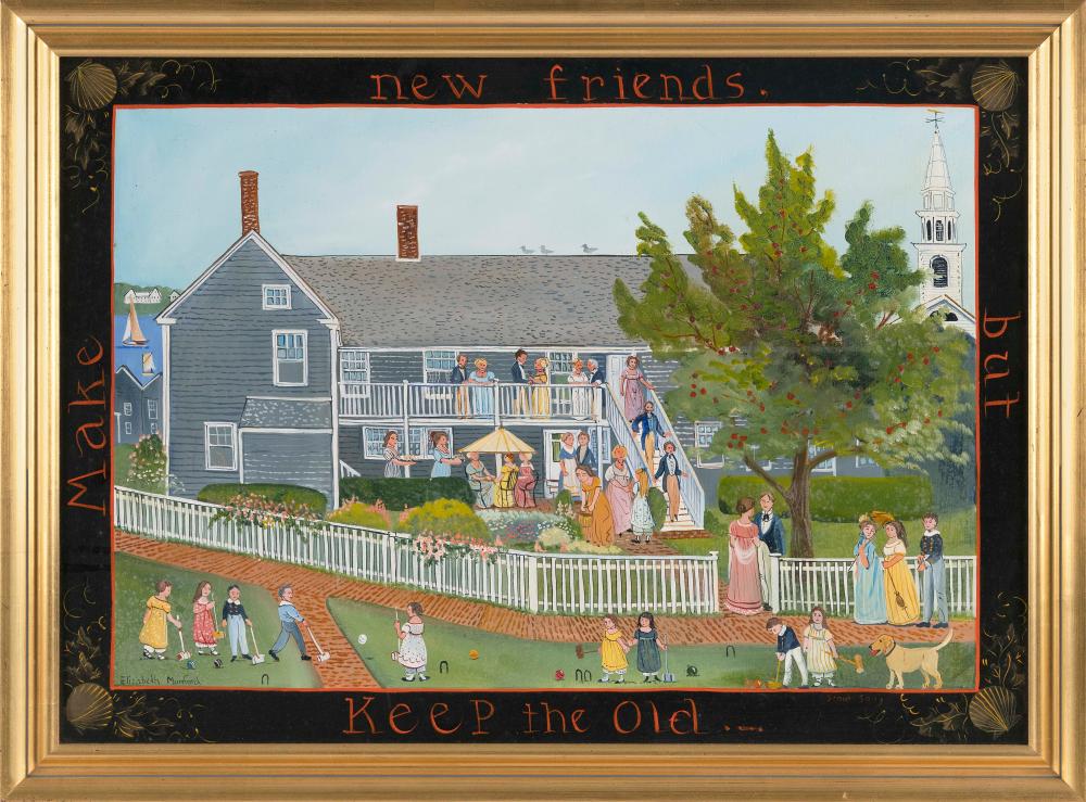 Appraisal: ELIZABETH LIZ MUMFORD MASSACHUSETTS - MAKE NEW FRIENDS BUT KEEP