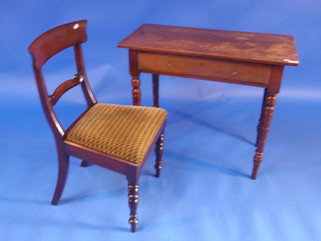 Appraisal: A Victorian mahogany stained beech side table cm wide