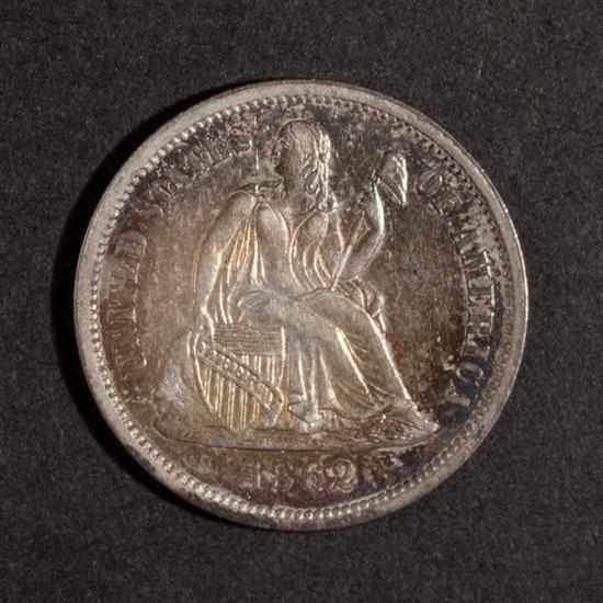 Appraisal: United States seated Liberty type silver dime MS- Estimate -