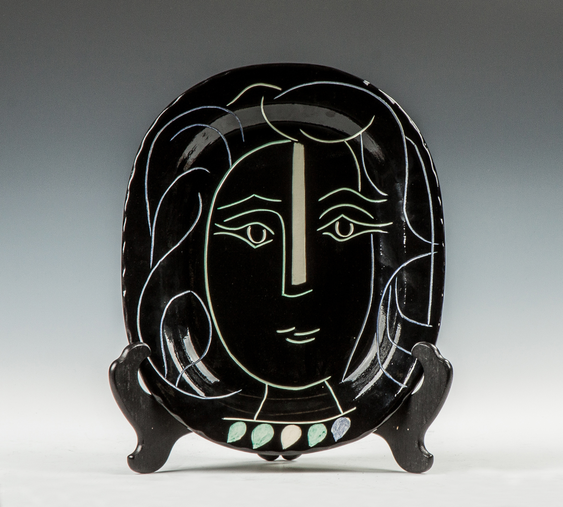 Appraisal: Pablo Picasso Spanish - Woman's Face Plate Stamps for Madoura