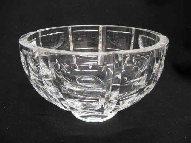 Appraisal: Orrefors Swedish Cut Crystal Fruit Bowl '' signed excellent