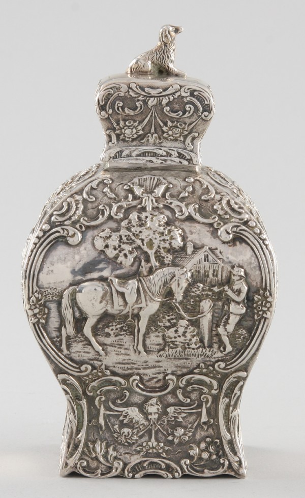 Appraisal: Highly decorated urn features Dutch motif with windmills horses and