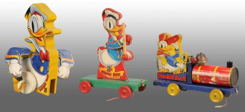 Appraisal: Lot of Fisher Price Disney Donald Duck Toys Description American