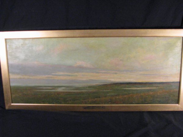 Appraisal: Arthur Hoeber oil on canvas painting signed and titled on