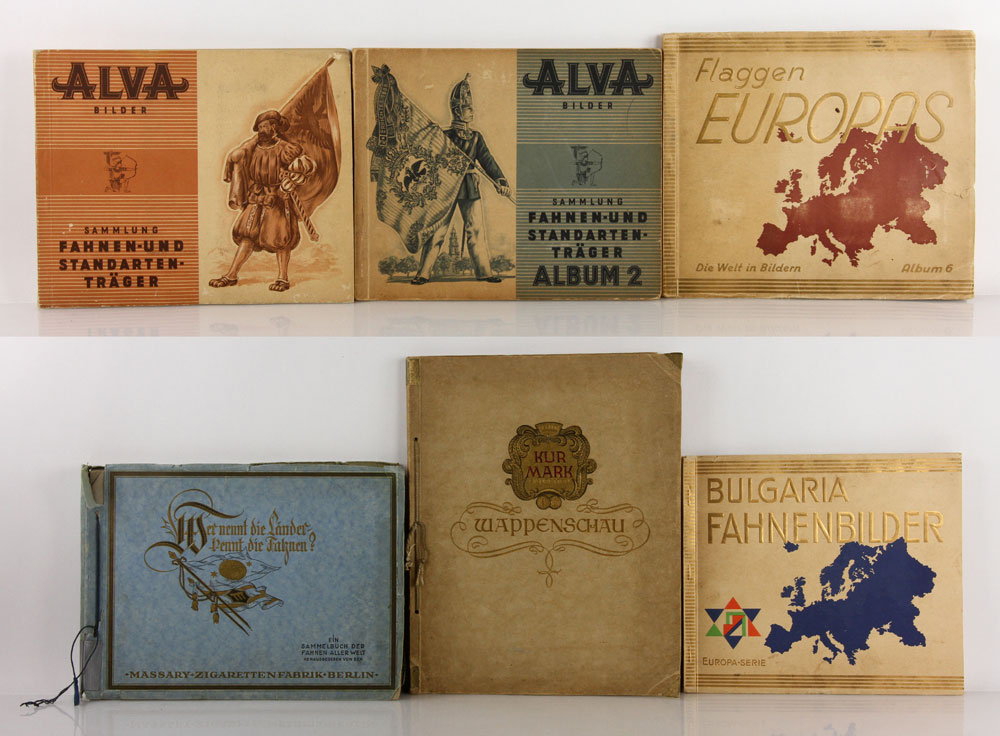 Appraisal: - German Collectable Cigarette Card Albums Lot of six German