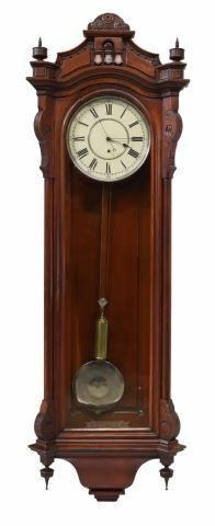 Appraisal: Victorian long case wall clock late th c mahogany finish