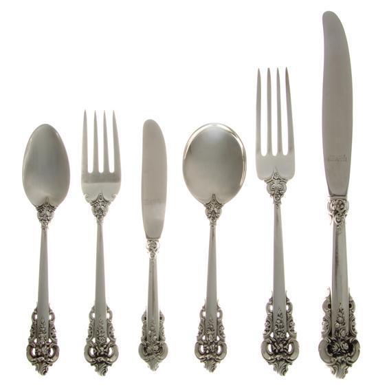 Appraisal: An American Sterling Silver Flatware Service for Twelve Wallace in