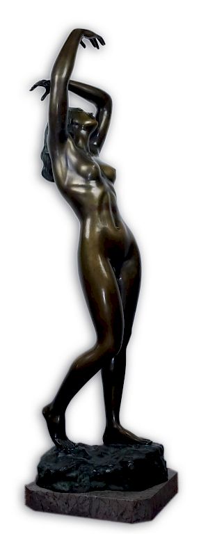 Appraisal: Salvatore Monaco Nude Female Bronze Art Sculpture Salvatore Monaco -