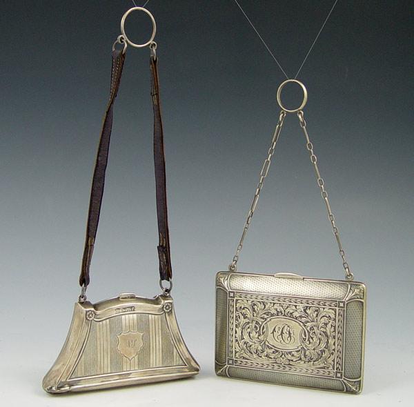 Appraisal: SILVER CHATELAINE PURSES To include James Deakin Sons Chester England