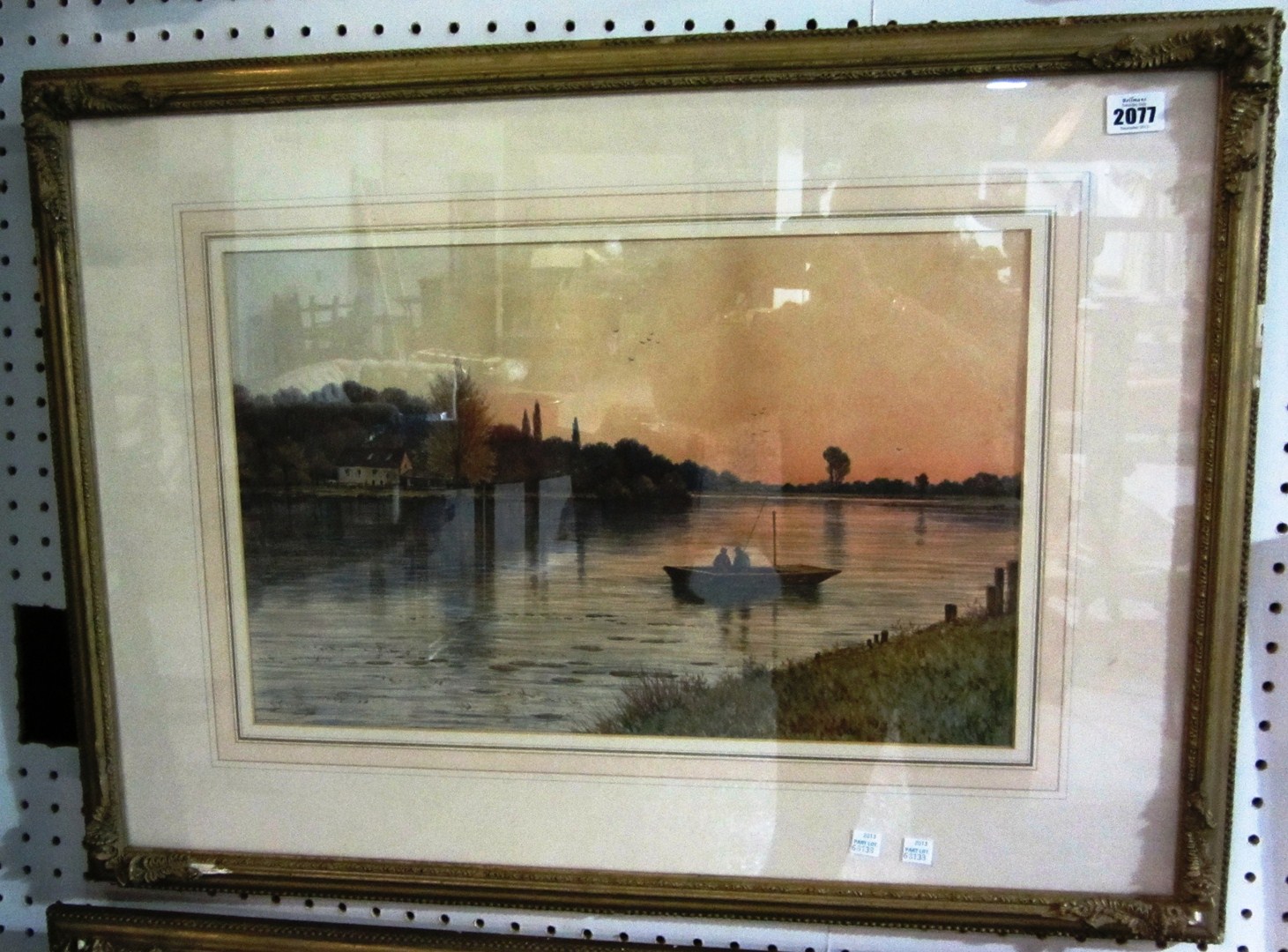 Appraisal: J F Linton River scene watercolour signed