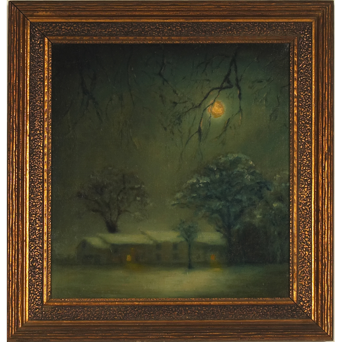 Appraisal: Johnson Kelly Duncan American early th century Night Landscape oil