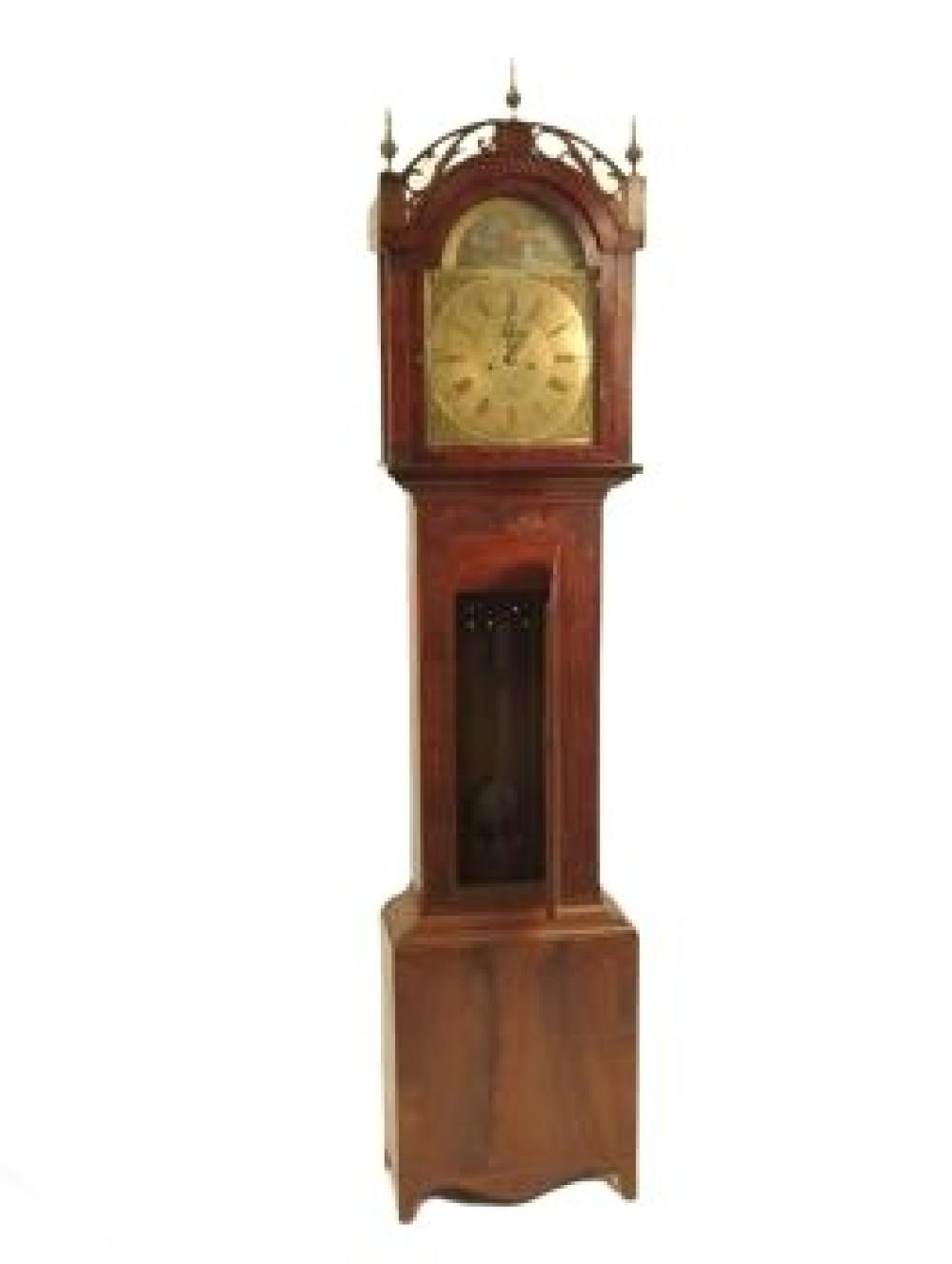 Appraisal: STOCKTON YARM ENGLISH HEPPLEWHITE GRANDFATHER LONGCASE CLOCK CA H X