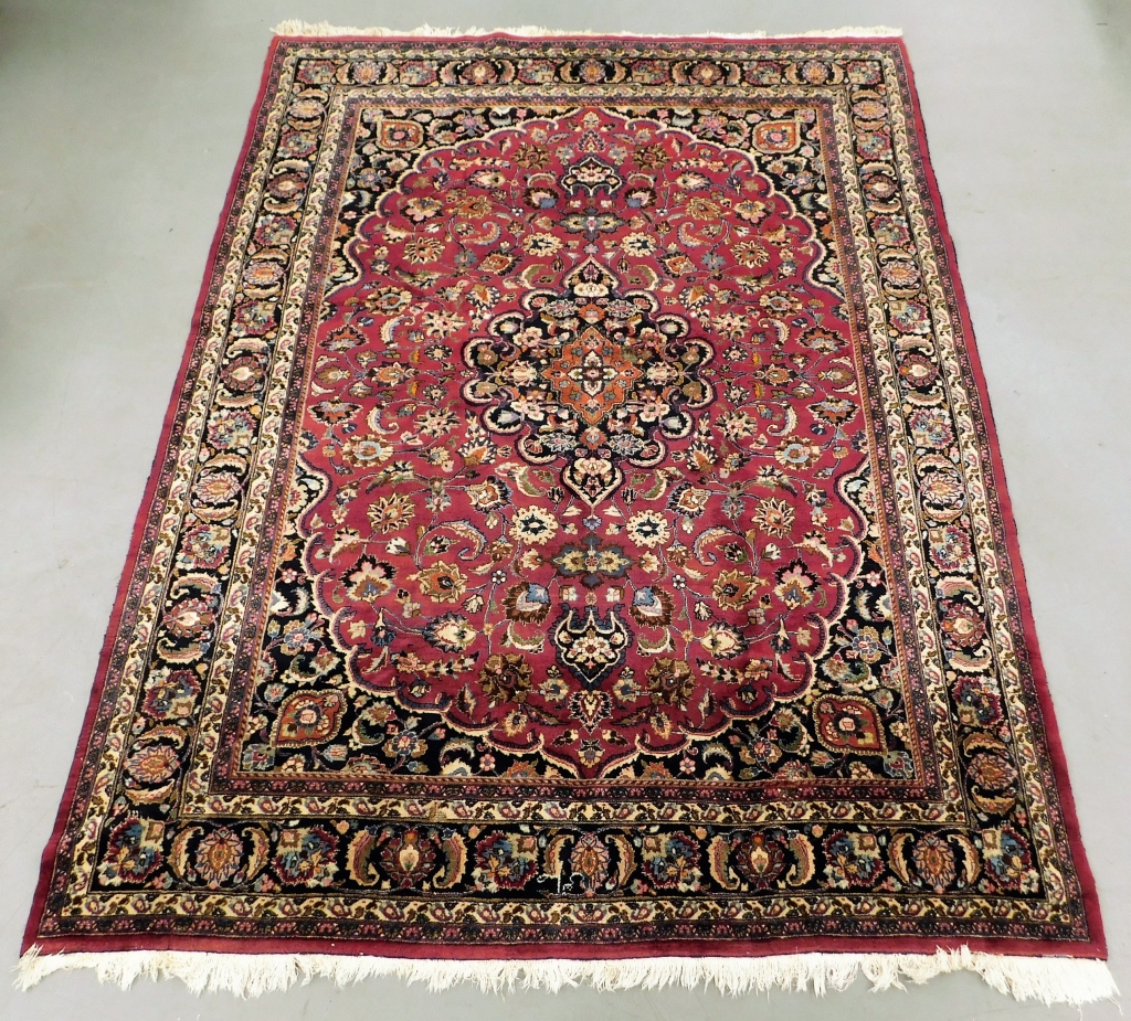 Appraisal: ANTIQUE PERSIAN RED ROOM SIZE RUG Middle East Circa -