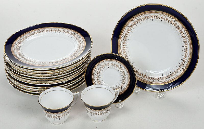 Appraisal: Pieces of Cobalt and Gilt Royal Worcester British th century