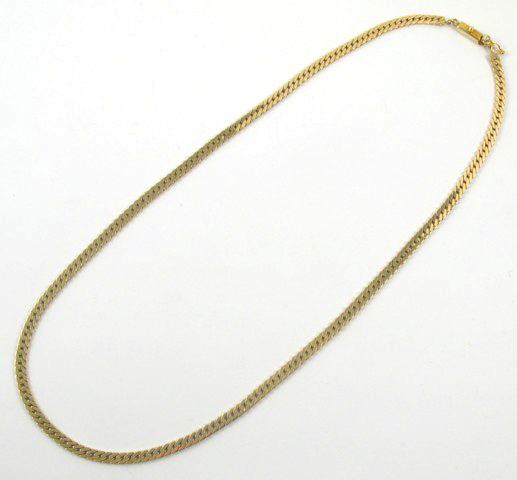 Appraisal: FOURTEEN KARAT YELLOW GOLD NECKLACE grams and - in length