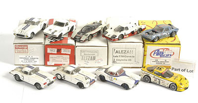 Appraisal: A group of resin and white metal Chevrolet Corvette models