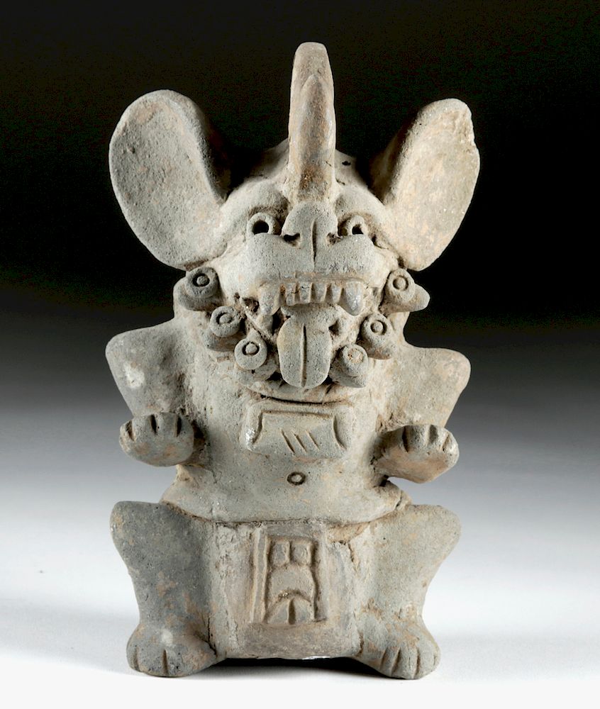 Appraisal: Zapotec Pottery Incensario - Camazotz the Bat God Pre-Columbian Mexico