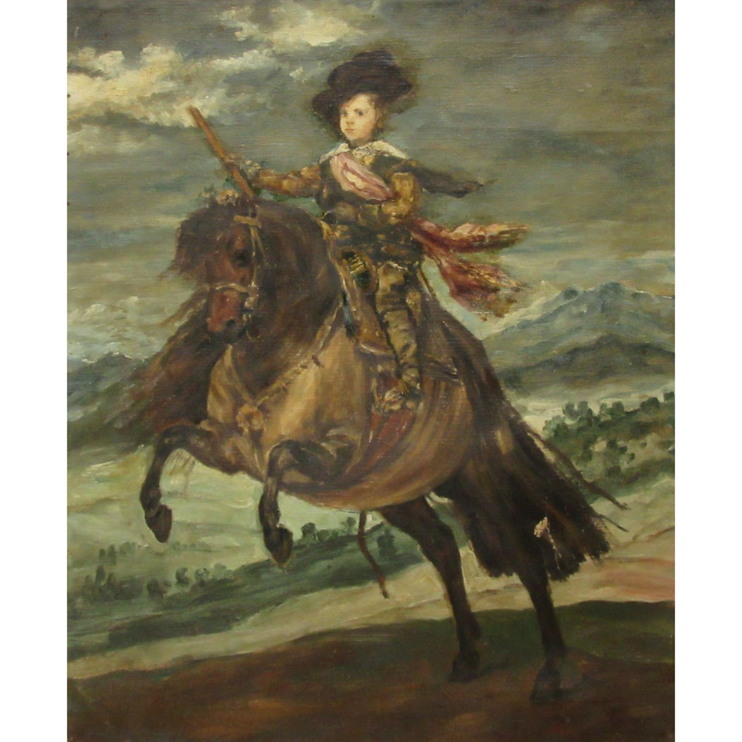 Appraisal: After Diego Rodriguez de Silva y Velazquez th Century Prince