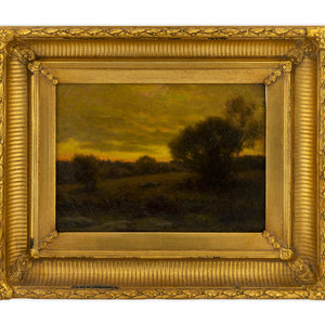 Appraisal: William Crothers Fitler American - Twlight Landscape New York oil