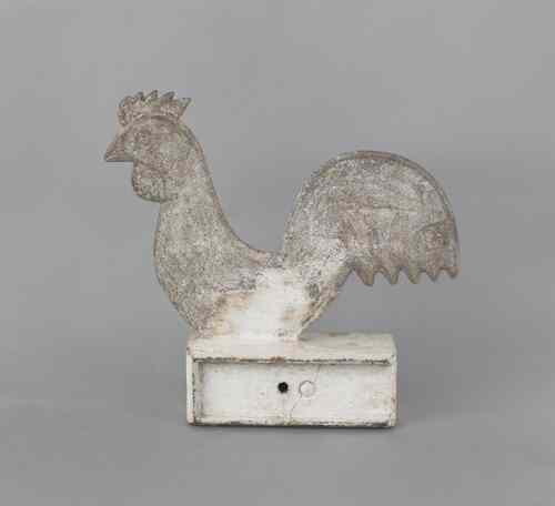 Appraisal: Cast iron rooster mill weight late th early th c