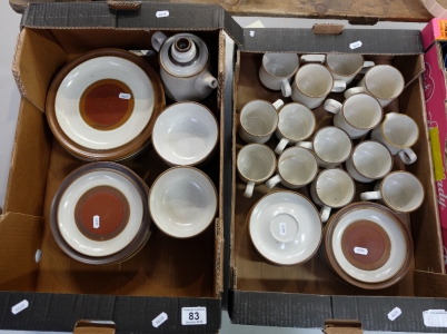 Appraisal: A collection of Denby Langley and Potters Wheel dinnerware to