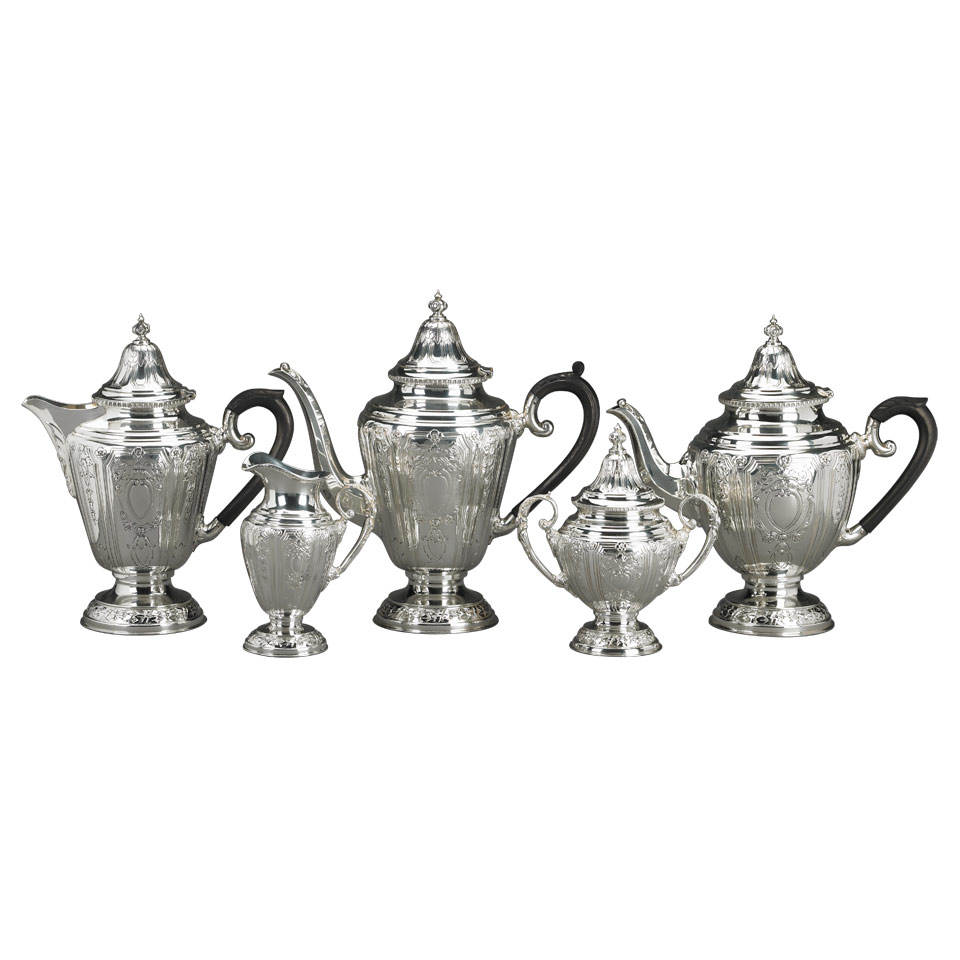 Appraisal: English Silver Tea and Coffee Service Charles S Green Co