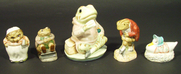 Appraisal: Five Royal Albert Beatrix Potter figures each with hand painted