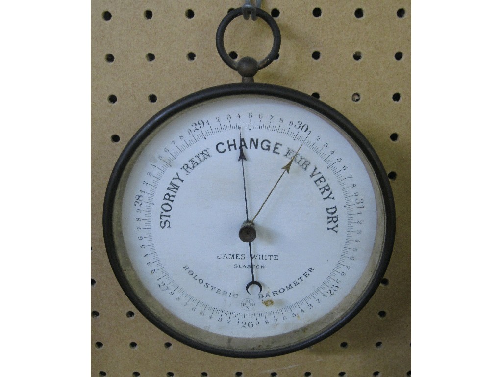 Appraisal: Brass framed holosteric barometer