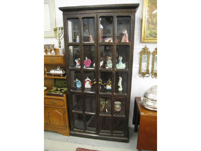 Appraisal: Display Cabinet Art Moderne glass shelves