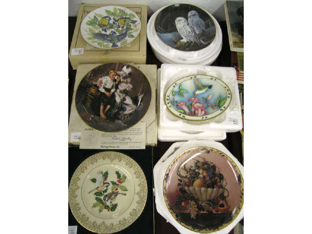 Appraisal: Collector's Plates Lenox birds Rockwell more