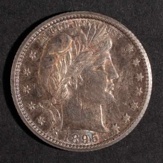 Appraisal: United States Barber type silver quarter dollar -O MS- with