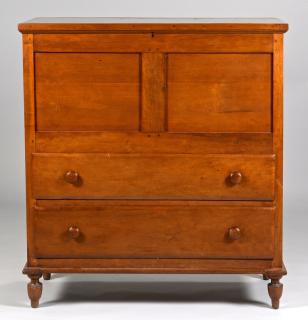 Appraisal: Southern Lift top chest of drawers Yellow Pine Secondary Southern