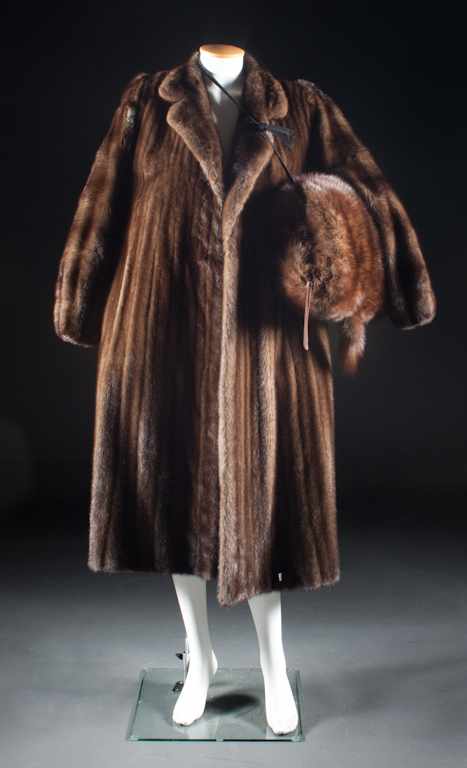 Appraisal: Lady's mink floor length coat retailed by Michael Forrest together