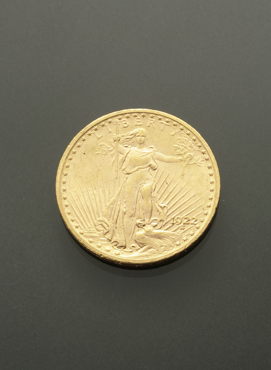 Appraisal: U S St Gaudens Twenty-Dollar Gold Coin Dated