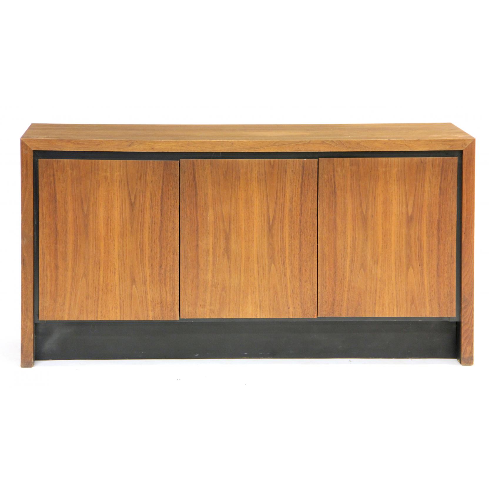 Appraisal: Milo Baughman Am - Credenza for Dillingham Furniture s walnut