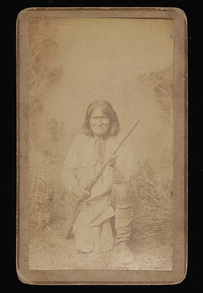 Appraisal: A cabinet photo of Apache war chief Geronimo by A