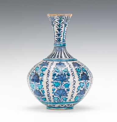 Appraisal: A Middle Eastern Pottery Vase ca Late th Century Squat