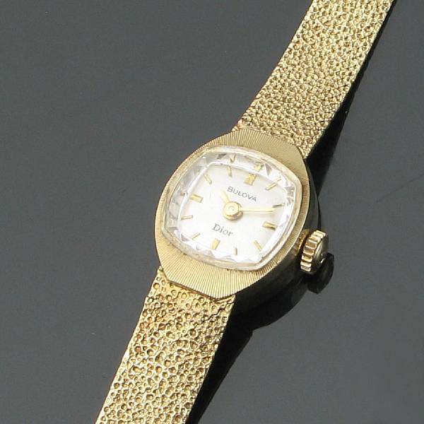 Appraisal: A collection of two ladies Bulova watches one k yellow