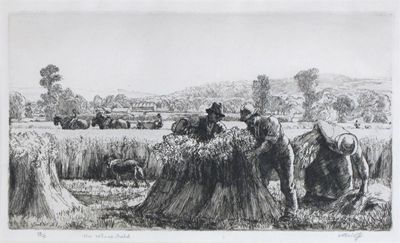 Appraisal: Charles Frederick Tunnicliffe - The Wheat Field Signed titled and