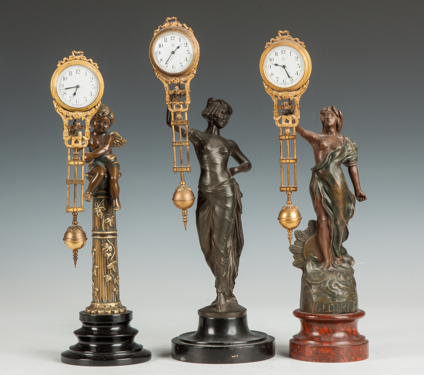 Appraisal: Junghans Swinger Clock Young Lady with Robe