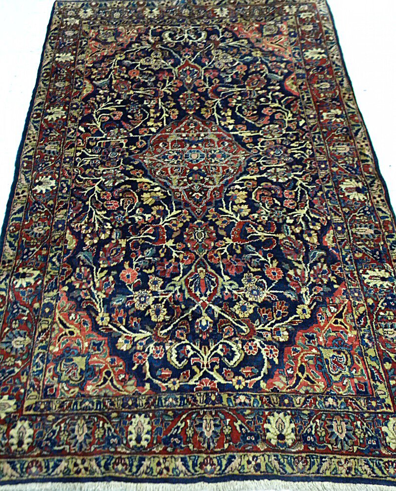 Appraisal: Sarouk Rug West Persia early th century the red diamond-shaped