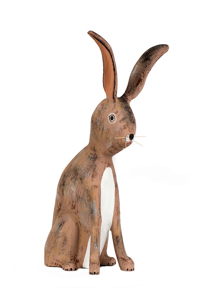 Appraisal: David Alvarez Folk Art Jackrabbit David Alvarez b Folk Art