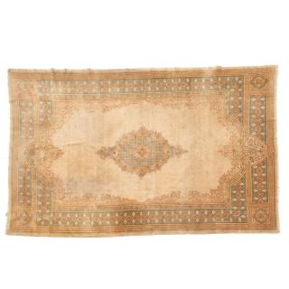 Appraisal: Kirman carpet Kirman carpet c s Aubusson style muted colors