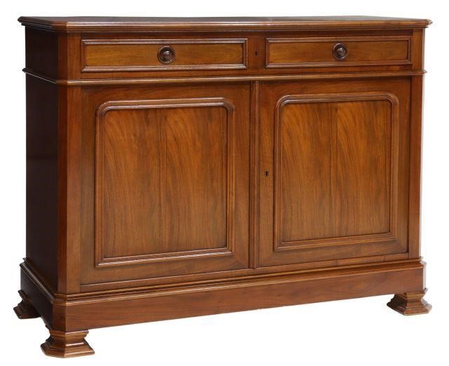 Appraisal: French Louis Philippe style walnut sideboard Grange late th c