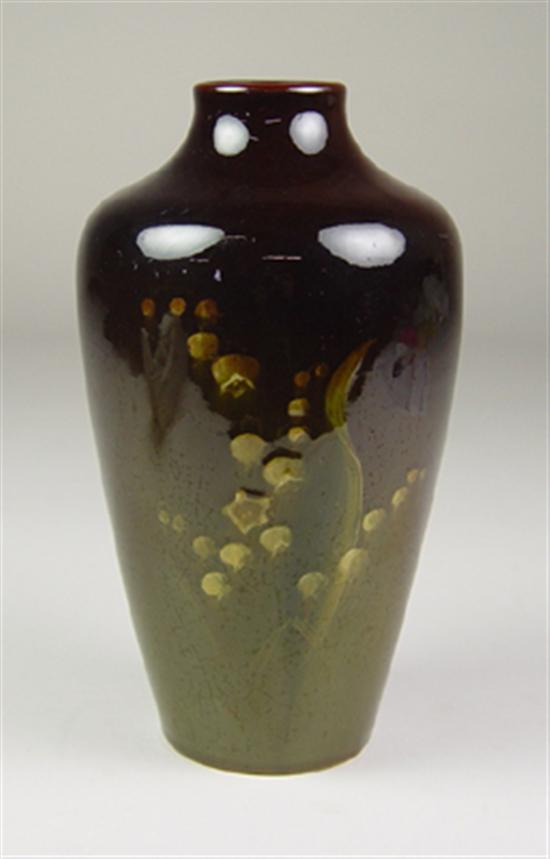 Appraisal: Weller Louwelsa Vase Lily-of-the-Valley Decorated vase Excellent condition high x