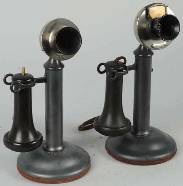 Appraisal: Lot of Western Electric Manual Stick Phones Circa steel with