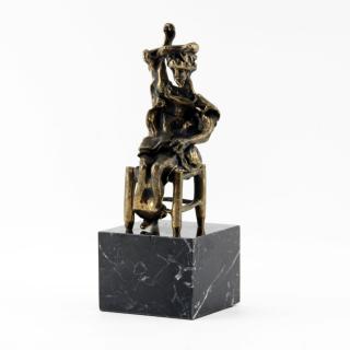 Appraisal: Salvador Dali Spanish - Patinated Bronze Sculpture Seated Don Quixote