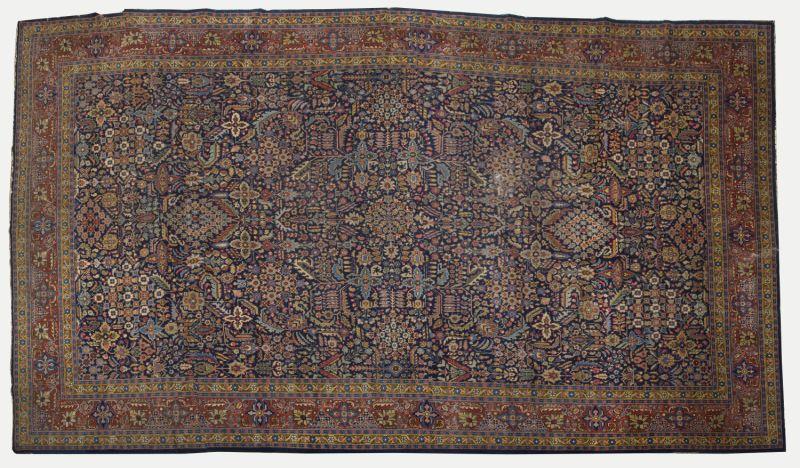 Appraisal: Mahal Room Size Rug early th century with all over