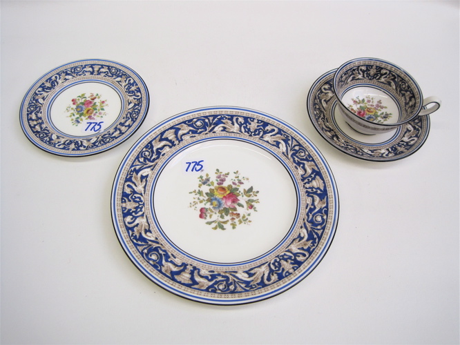 Appraisal: ENGLISH WEDGWOOD FINE CHINA SET pieces in the Florentine pattern